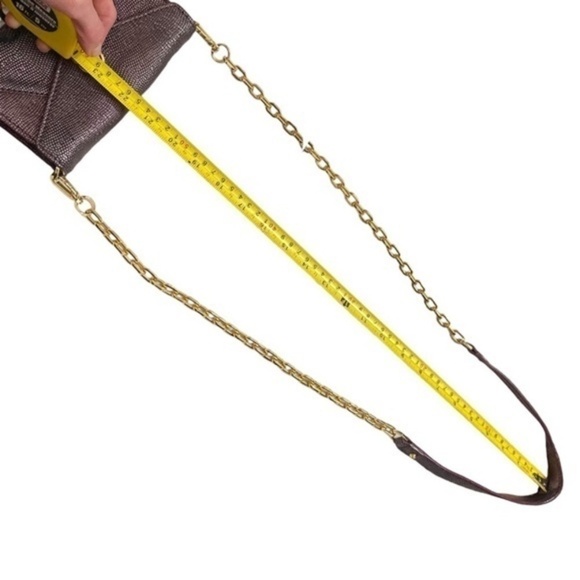 Tory Burch purple metallic textured leather mini envelope crossbody bag - Picture 7 of 8